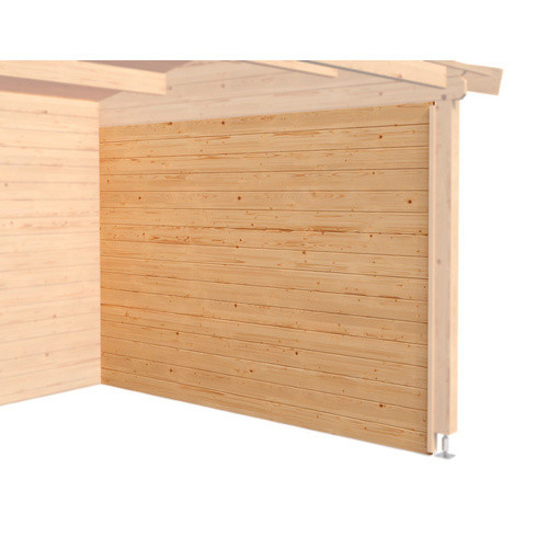 LASITA MAJA Seitenwand für Gartenhäuser aus Fichtenholz in Braun, B/H: 295 x 182 cm - Bild 2