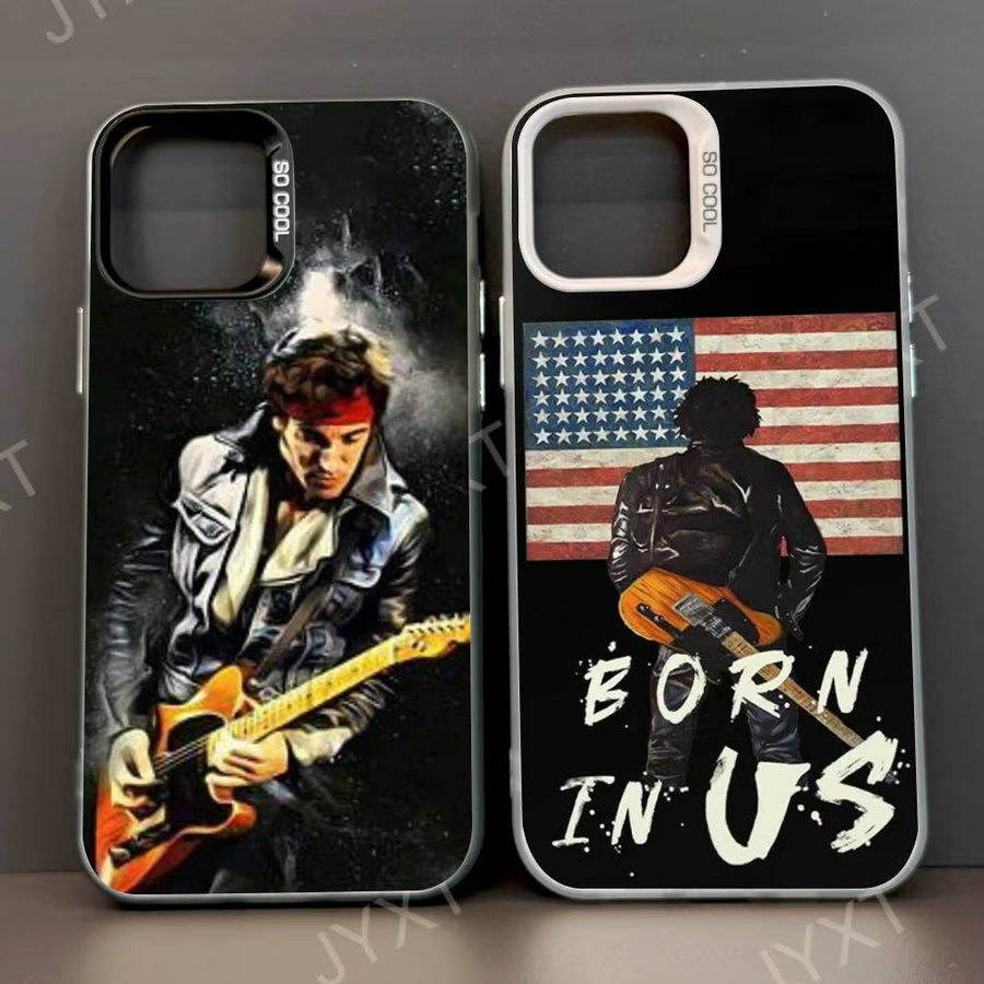 Handyhülle Bruce Springsteen Design für Apple iPhone 11 12 13 14 15 16 Pro Max Plus mit Schutzbeschichtung in Multicolour - Bild 2