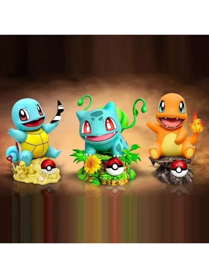 Bandai Pokémon Bulbasaur Charmander Actionfiguren, 10cm, Kunststoff - Bild 2