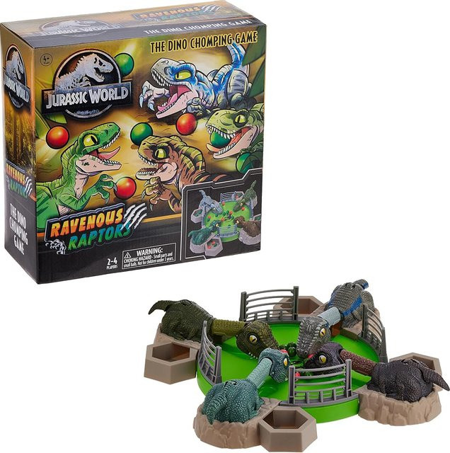 Disney Jurassic World Ravenous Raptors The Dino Chomping Game, Spielset, Actionfigur - Bild 1