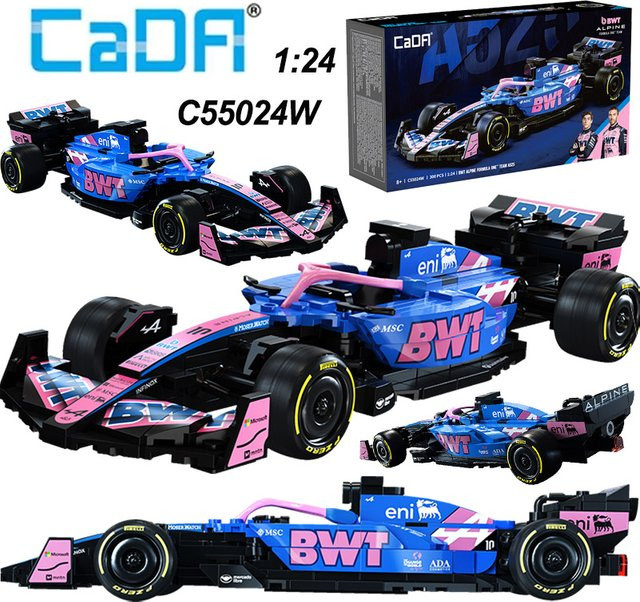 Cada 2025 Alpine F1 A525 F1 Rennwagen Nummer 43, Sportwagen Bausteine - Bild 1
