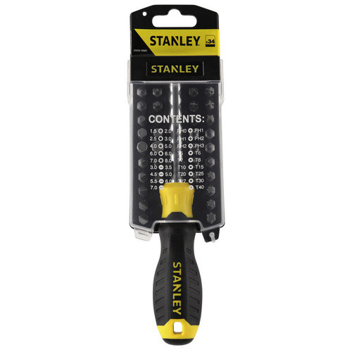 Stanley Schraubendreher-Set mit Bit-Satz, 35-teilig, schwarz-silber - Bild 3