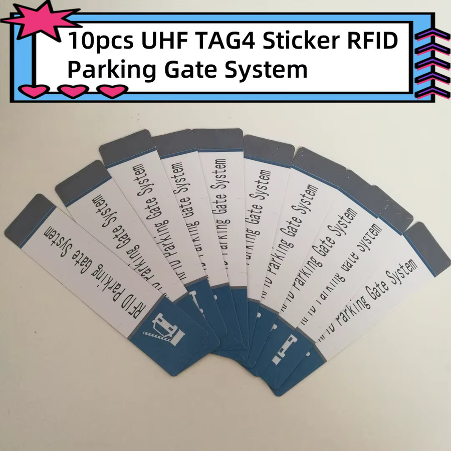 iSecus 10 Stück UHF1-Tag4 verschlüsselte RFID-Tags mit Alien H3-Chip für Fahrzeug- und Warenmanagement, 10 m Lesereichweite, Windschutzscheibenaufkleber - Bild 2