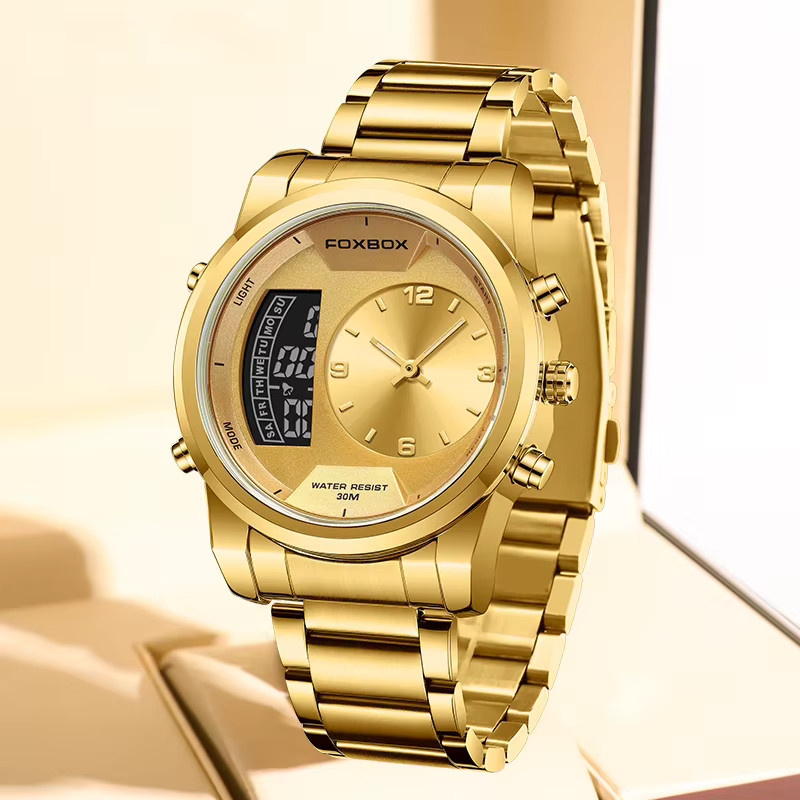 LIGE Chronograph, Quarz, Edelstahl, Herren - Bild 2