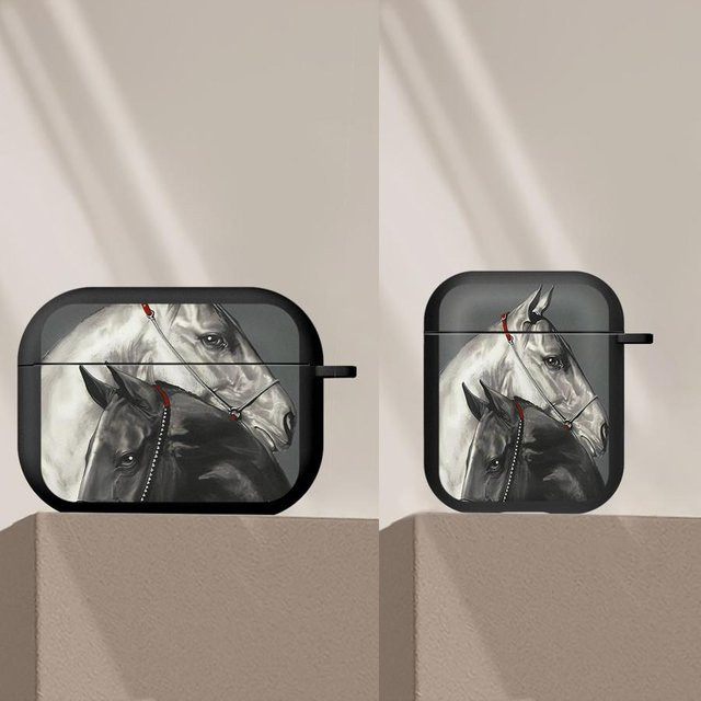 Schutzhülle mit Anime-Pferdemuster für Apple AirPods Pro und AirPods 3 in Multicolour - Bild 1