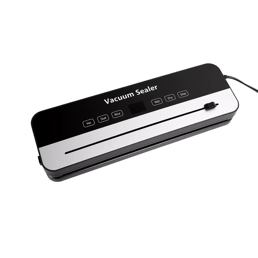 Podofo 6-in-1 Vakuumiergerät in Schwarz mit Trocken- und Feuchtmodus, 65KPa Saugkraft, digitalem Timer, Touch-Tastenbedienung und integriertem Cutter aus Kunststoff - Bild 4