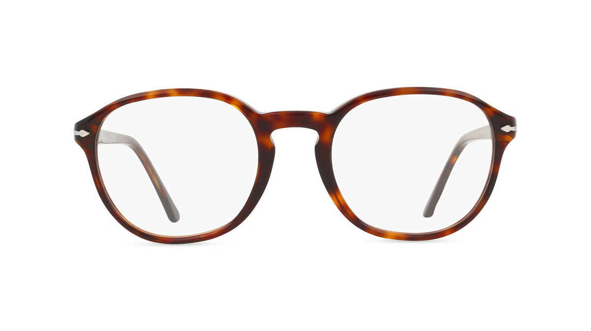 Persol 0PO3343V Korrektionsbrille, Vollrand, Panto, Acetat, Unisex, braun - Bild 1