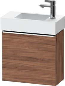Duravit Waschtischunterschrank D-Neo mit 1 Tür, Wandmontage, Farbe Weiß/Braun, B/T/H: 48,4 x 22,2 x 44 cm - Bild 1