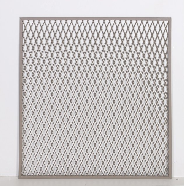 Dieda Linus Streckgitter Eckig aus Aluminium in Taupe, Breite: 100 cm, Höhe: 100 cm - Bild 1