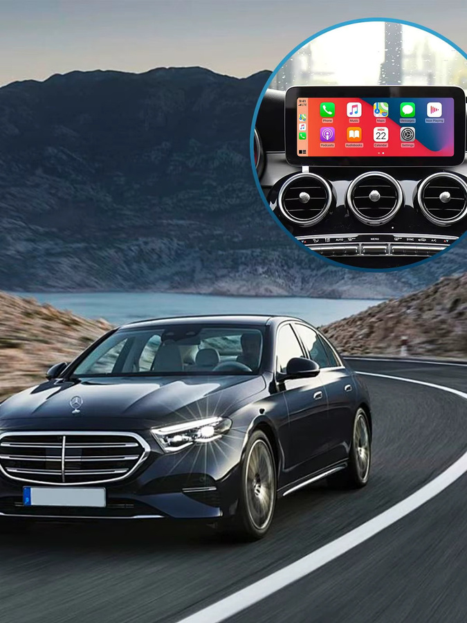 LEXXSON Drahtlose CarPlay und Android Auto Retrofit Kit Decoder Box für Mercedes Benz NTG 5,5 COMAND System 2017-2019, Schwarz - Bild 7