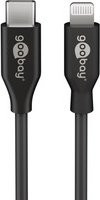 goobay USB 2.0 Adapterkabel USB-C auf Lightning in Schwarz - Bild 1