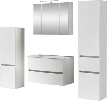 HELD MÖBEL Waschtisch-Set KOPENHAGEN, 7-teilig, modern, weiß, B/T/H: 180 x 40 x 35 cm - Bild 1