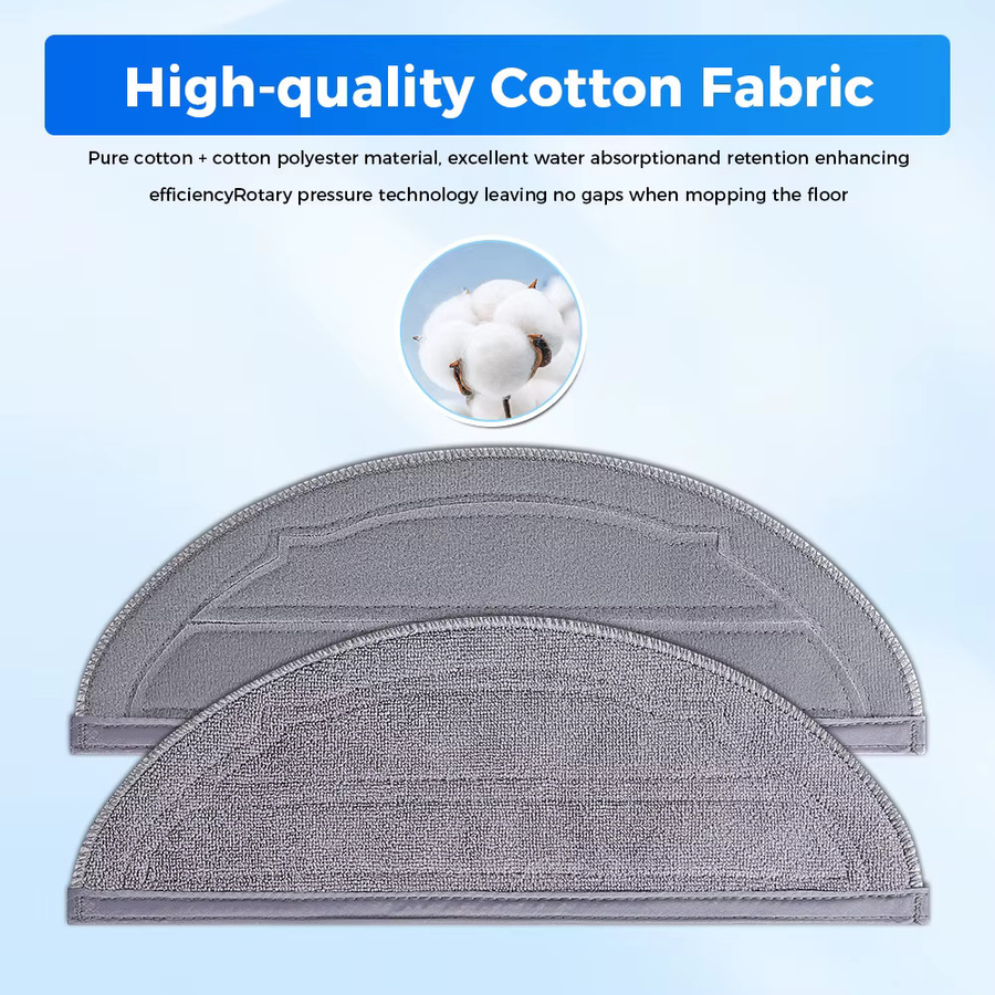 Waschbare Wischpads in Grau für Roborock Q10V, Q10V+, S8 Pro, S8 Pro+, Q10 S5, Q10 S5+, Q10 VF und Q10 VF+ Roboter-Staubsauger Ersatzteile - Bild 3