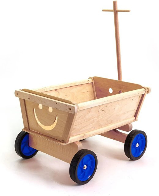 HolzFee Handwagen Hawa 50-2-B Kastenwagen Blau - Bild 1