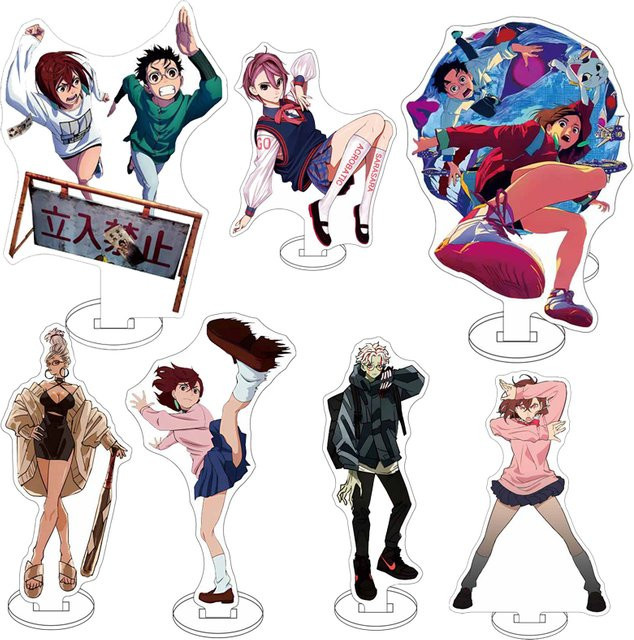 Anime Dandadan Momo Acryl-Schlüsselanhänger und Aufsteller als Schreibtischdekoration in Multicolour - Bild 1