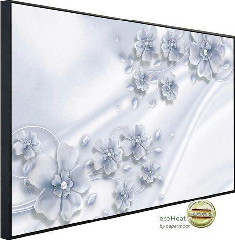 papermoon EcoHeat Infrarotheizung mit Blumenmuster in Bunt und Matt-Effekt mit App-Steuerung und WLAN - Bild 1