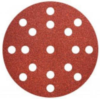 Metabo Haftschleifblätter für Exzenterschleifer, 50 Stück, Körnung P80, für Holz und Metall, Durchmesser: 125 mm, Farbe: Braun - Bild 1