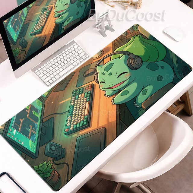 Bandai Pokemon Bulbasaur XXL Mauspad Multicolour Gaming-Schreibtischunterlage - Bild 1