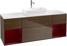 V&B Waschtischunterschrank Finion in Weiß lackiert, Breite: 160 cm, Tiefe: 50,1 cm, Höhe: 50,1 cm - Bild 1