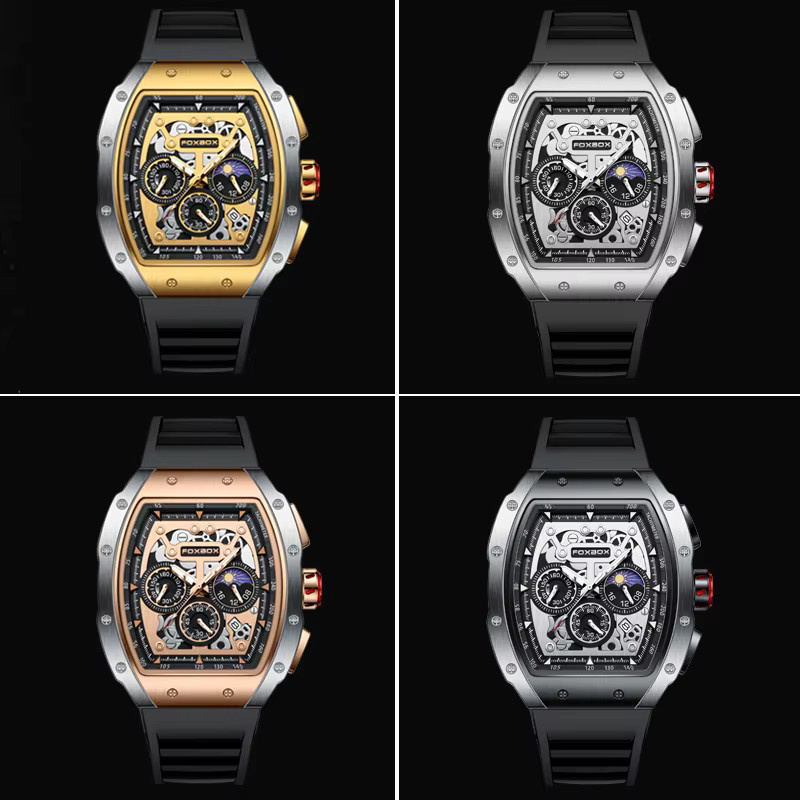 Foxbox Chronograph, Quarzuhr, Silber, Herren - Bild 4