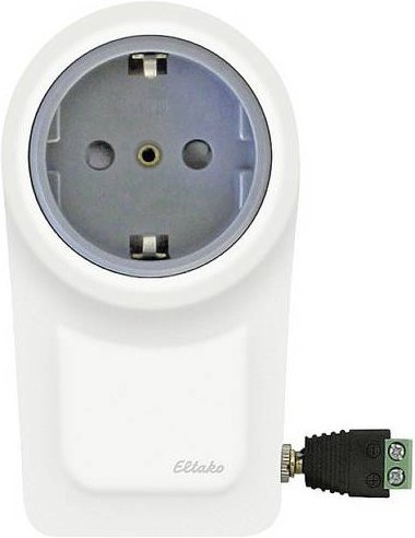 Eltako Funk Zwischensteckdose FGTZ-230V in Weiß mit maximaler Schaltleistung von 30W - Bild 1
