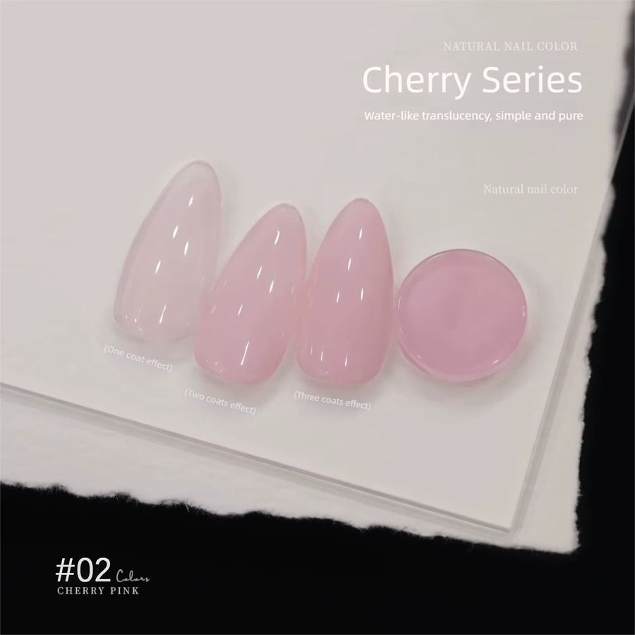 MISS MIANEL Rosa Nude Ice Clear Jelly Gel Nagellack, 10 ml, Glänzend - Bild 3