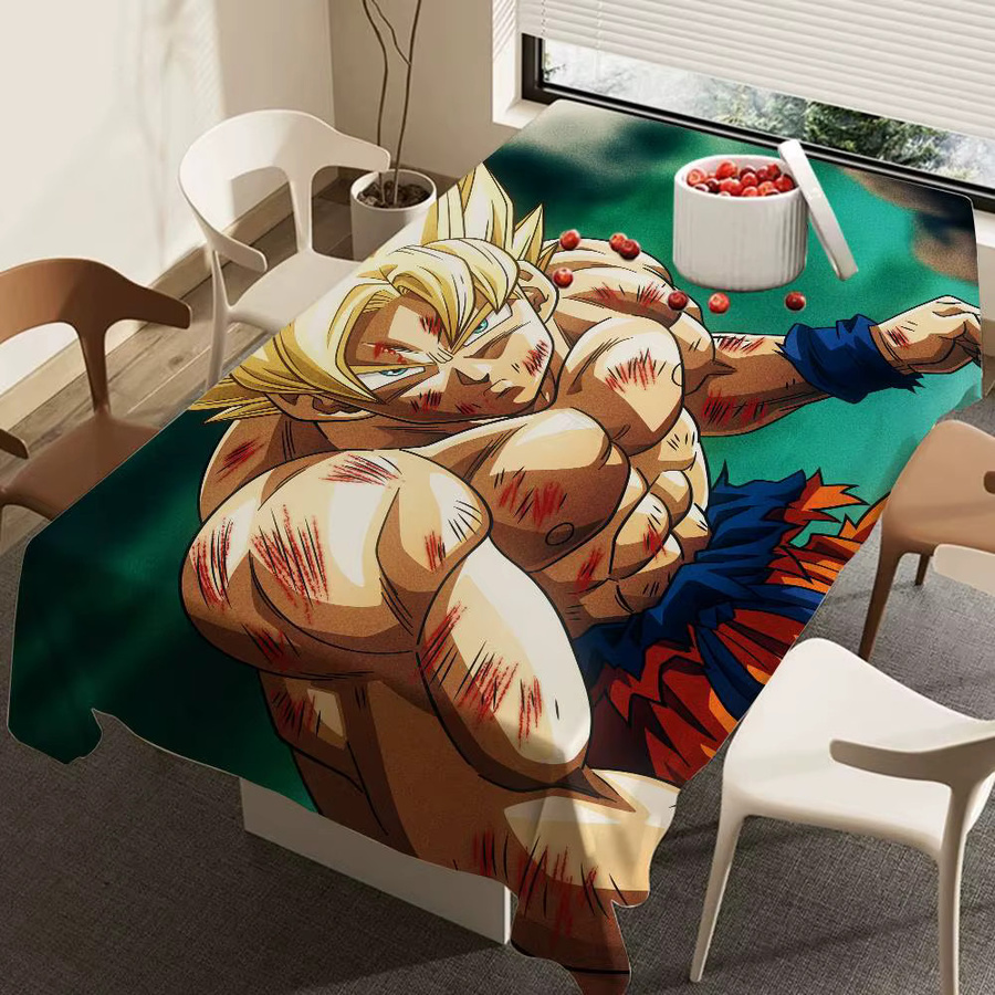 Wasserdichte und staubdichte Tischdecke mit Japanischem Manga Dragon Ball Design aus Polyester für dein Wohnzimmer - Bild 4