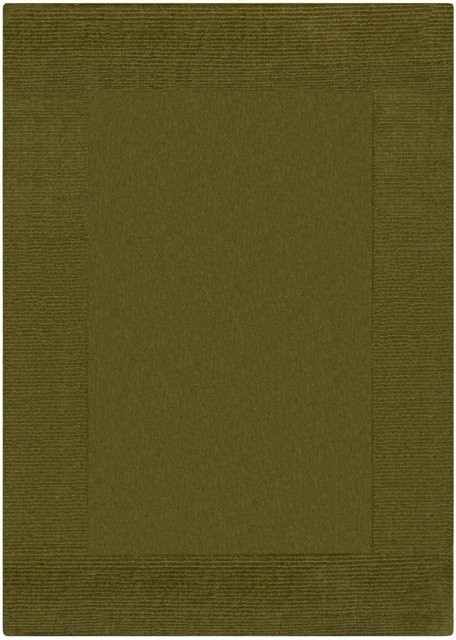 Flair Rugs Wollteppich Wool Border in Grün, B/T: 160 x 230 cm - Bild 1