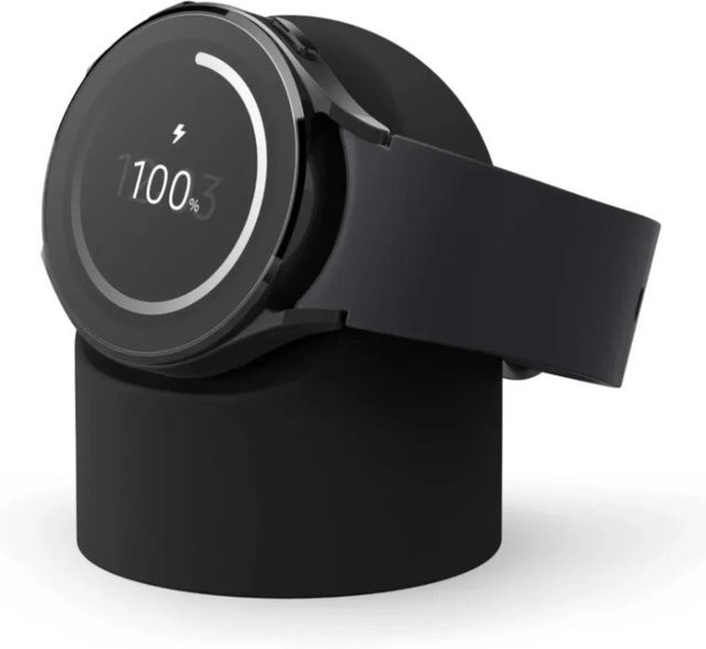 VIKEFON Silikon Ladestation Halterung für Samsung Galaxy Watch 9 8 7 6 5 Pro in Grün oder Weiß - Bild 1