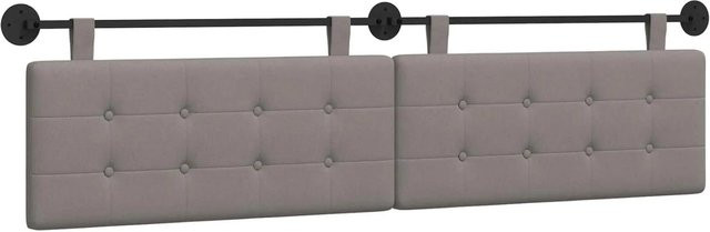 vidaXL Wandmontiertes Polsterpaneel in Taupe mit Stoffbezug, B/H/T: 210 x 55 x 5 cm - Bild 1