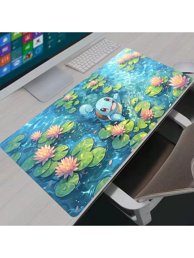 Bandai XXL-Gaming-Mauspad Schreibtischunterlage mit Pokemon Squirtle Design in Multicolour - Bild 2