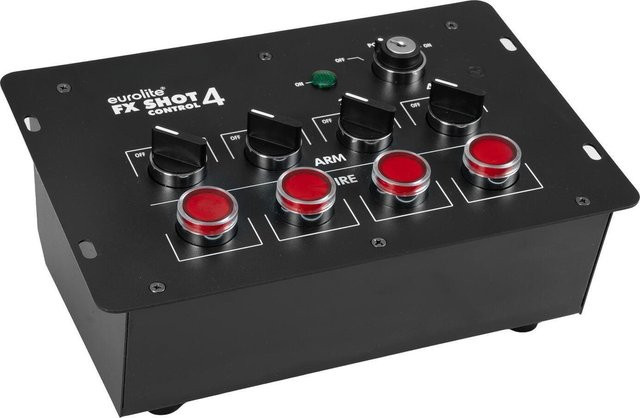 EUROLITE FX Shot Control 4 4-Kanal Controller für Spezialeffekte wie Konfetti und CO2 in Schwarz - Bild 1