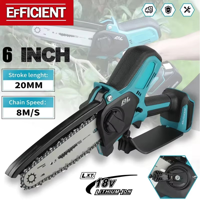 Makita Mini-Kettensäge mit 18V Akku und 6 Zoll Sägeblatt für die Holzbearbeitung - Bild 2