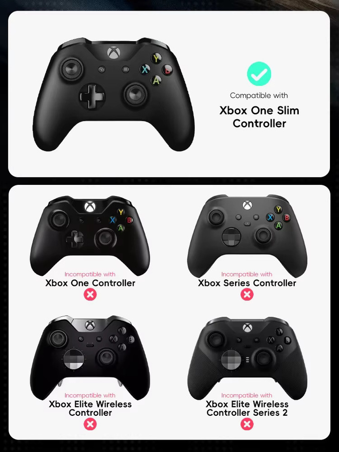 DATA FROG 10 Stück LB RB Stoßstangentasten Ersatz für Xbox One S Controller in Schwarz und Rot - Bild 2