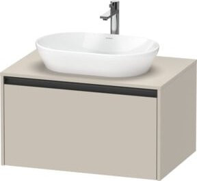 Duravit Waschtischunterschrank Ketho.2 beige matt, wandhängend, B/T/H: 80 x 55 x 45,9 cm - Bild 1