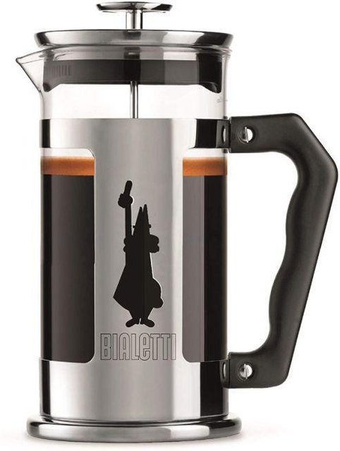 Bialetti French Press Preziosa Kaffeebereiter Schwarz Silber Transparent 1,05 l - Bild 1