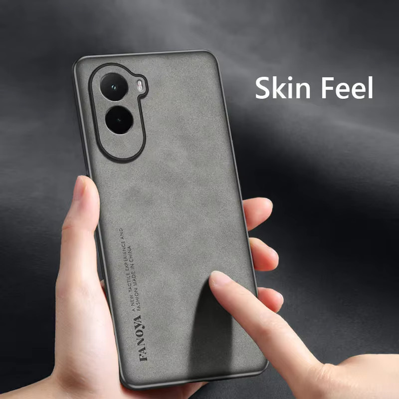 Xiaomi Poco M7 4G Retro Schutzhülle aus weichem Silikon in Rot mit Lederoptik und Stoßfestigkeit - Bild 3