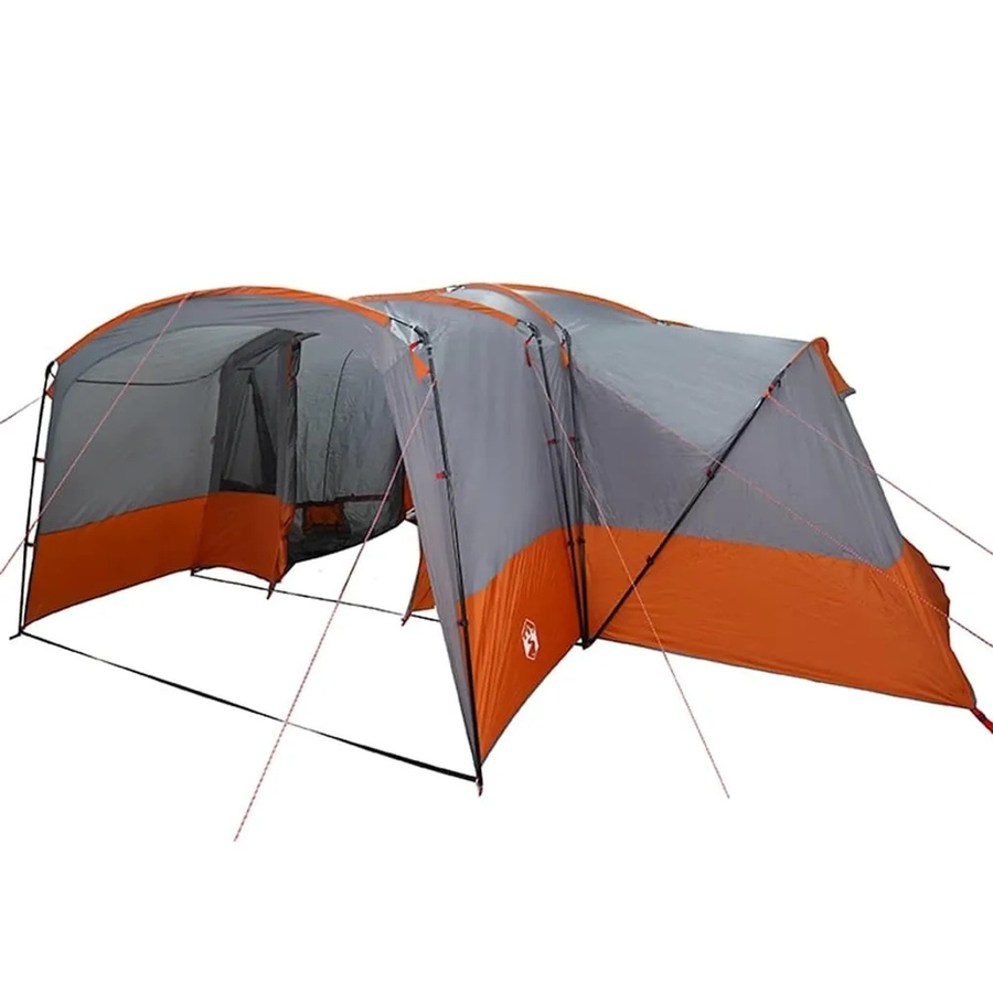 vidaXL Familienzelt mit Dach in Grau und Orange B/T/H: 760 x 645 x 230 cm - Bild 2