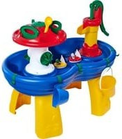 Aquaplay Wassertisch mit Pumpe und Pilz-Element in Blau und Mehrfarbig - Bild 3