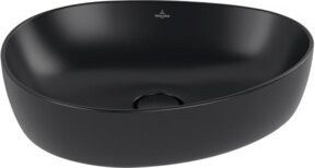 Villeroy & Boch Aufsatzwaschtisch Antao aus Keramik, asymmetrisch, ohne Überlauf, Farbe: Black, B: 51 cm, T: 40 cm - Bild 1