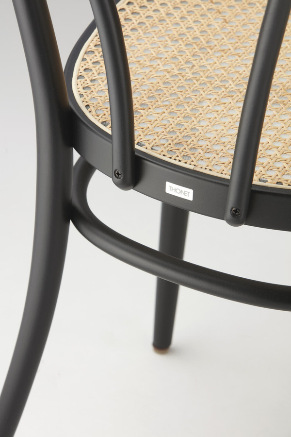 Thonet Bugholzstuhl 218 aus Buche in Schwarz - Bild 3