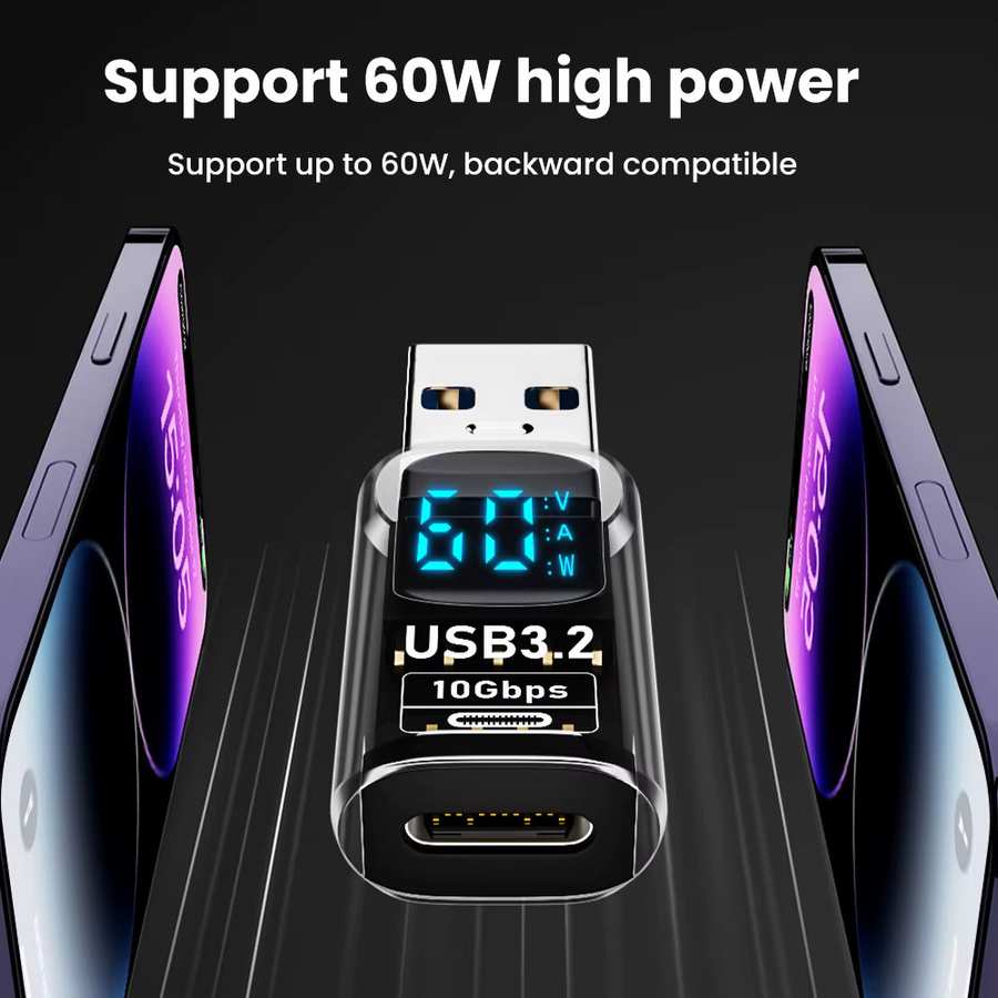 NNBILI USB 3.2 Digital Display Adapter mit 10Gbps Datenübertragung und Schnellladefunktion USB-C auf USB-C Konverter für PC und Laptop - Bild 3