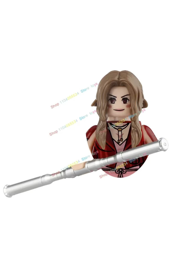 DR.TONG Anime Montageszene Bausteine, Mädchen mit braunen Haaren, Rosa, Zubehör - Bild 2