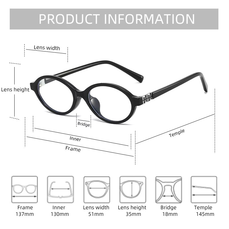 Rooftrellen Korrektionsbrille, oval, Vollrand, Kunststoff, Damen, Blaulichtfilter - Bild 2