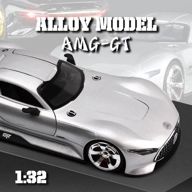 CCA AMG GT Modellauto aus Legierung in Schwarz, Maßstab 1:32 - Bild 1
