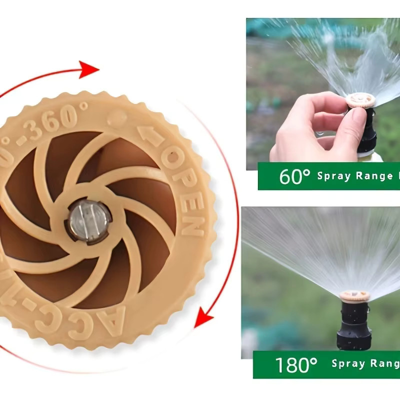 FLOWERS SPRAL 360-Grad-Dreh-Plug-in-Sprinkler zur Bewässerung von Rasen, Blumen und Ackerland in Gelb - Bild 3