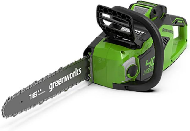 Greenworks Akku-Kettensäge GD40CS18 Solo 40V in Grün - Bild 1