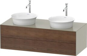 Duravit Waschtischunterschrank White Tulip in Weiß matt, Breite: 130 cm, Tiefe: 55 cm, Höhe: 40,8 cm - Bild 1