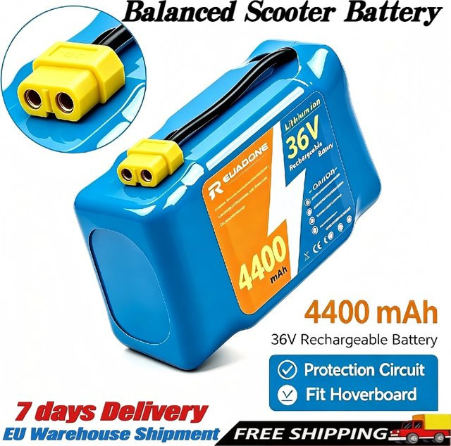 Aleaivy Lithium-Ionen-Akku 36V 4400mAh in Blau für elektrische selbstbalancierende Scooter mit Überladungsschutzplatine - Bild 1