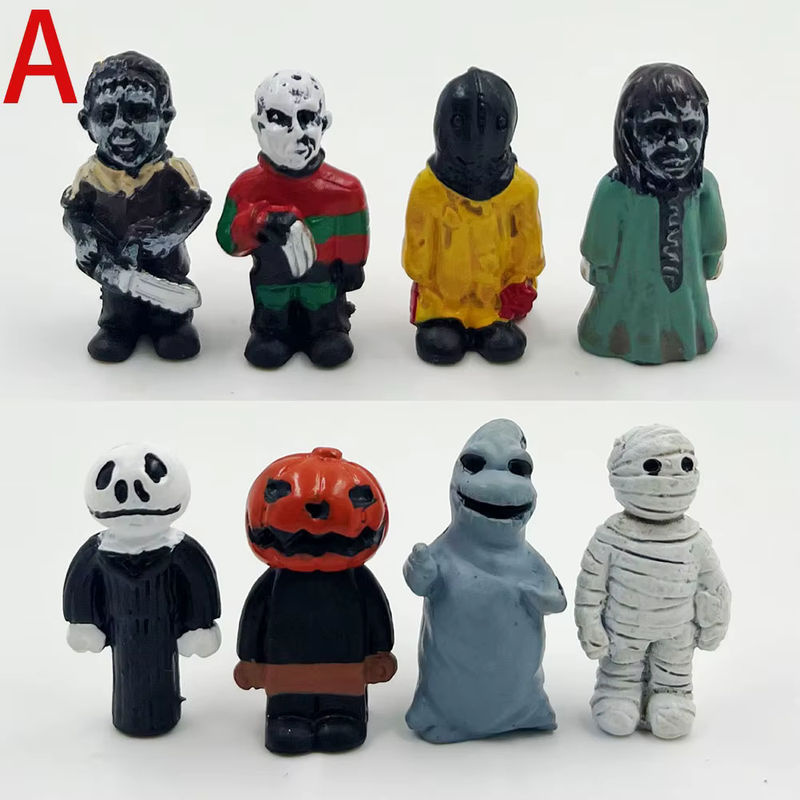 16er Set Bandai Horrorfilm Figuren aus Kunststoff, Mehrfarbig, Halloween Sammelfiguren - Bild 2